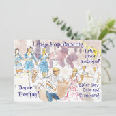 Lindy Hop Swing Tancing Einladung (Stehend Vorderseite)