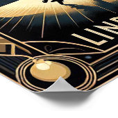 Lindy Hop Tance Hall Vintage Poster (Ecke)