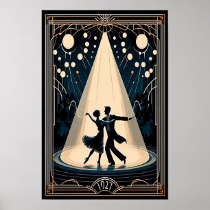 Lindy Hop Tanzsaal Vintage Poster