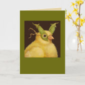 Lindy the peep card karte (Gelbe Blume)