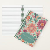 Line A Day Retro Floral Journal | PERSONALISIERT Notizblock (Innen)
