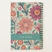 Line A Day Retro Floral Journal | PERSONALISIERT Notizblock (Rückseite)