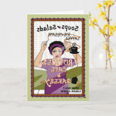 Line_A_Greeting gezeichnet Karte (Gelbe Blume)