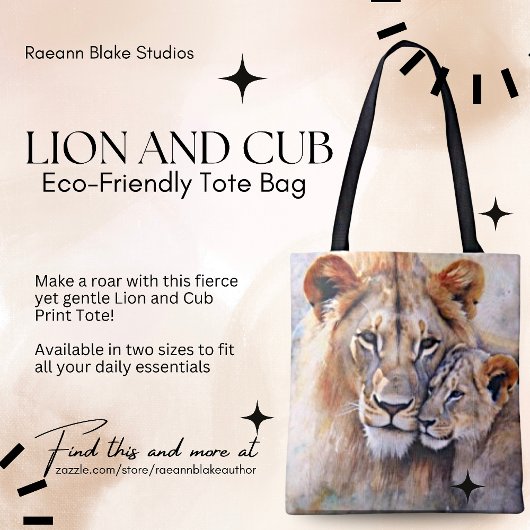 Line and Cub Öko Friendly Tote Bag Tasche