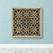 Line Art Abstrakte Original bleibe zentriert neutr Leinwanddruck (Insitu (Holzboden))