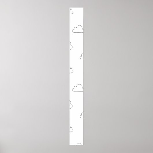 Line Art, Alabaster Pedestal-Zeichen Poster (Vorne)