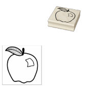 Line Art Apple für Handwerk und Lehrer Gummistempel (Stempel)