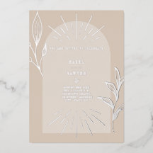 Line Art Arch Botanischer Tan