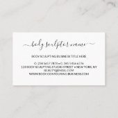 Line Art Ästhetiker Visitenkarte (Rückseite)