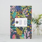 Line Art Blätter 🌿🍂 farbenfrohe, moderne Seifenw (Stehend Vorderseite)