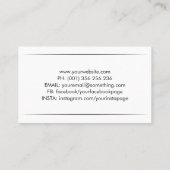 Line Art Camera Icon Visitenkarte (Rückseite)