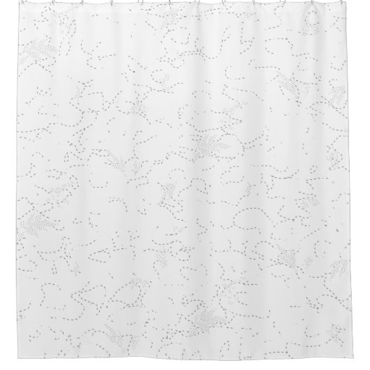 Line Art, Catskill White, Fantasy Duschvorhang (Vorderseite)