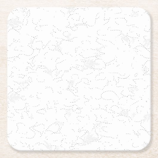 Line Art, Catskill White, Fantasy Paper Untersetze Rechteckiger Pappuntersetzer (Vorderseite)