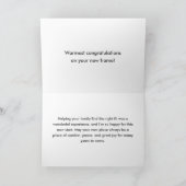 Line Art Closing Day Neutral Real Estate Agent Karte (Innenseite)