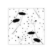 Line Art, Dark Gray Wood Art Briefmarke Gummistempel (Prägung)