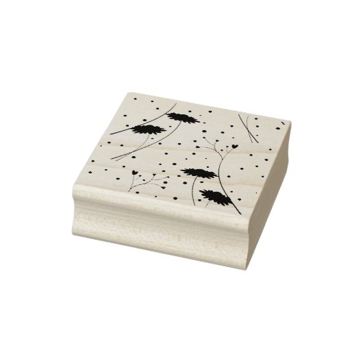 Line Art, Dark Gray Wood Art Briefmarke Gummistempel (Stempel)