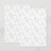 Line Art Design RSVP Karte (Vorne/Hinten)