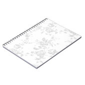 Line Art Design Spiral Foto Notebook Notizblock (Linke Seite)