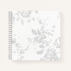 Line Art Design Spiral Notebook Notizblock