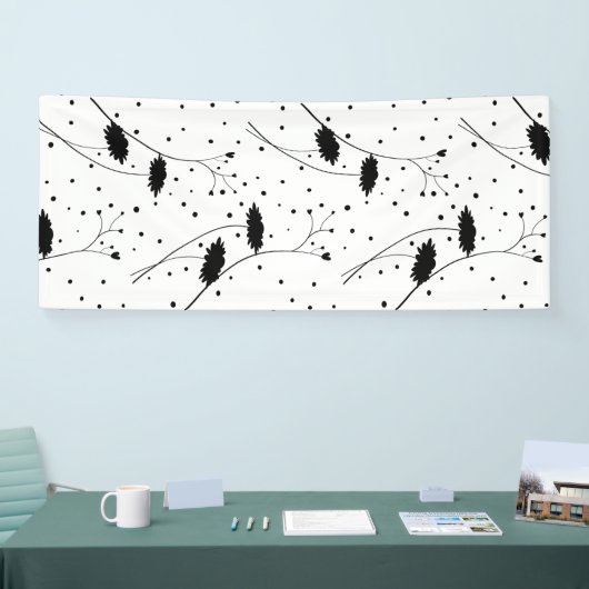 Line Art, Dunkelgrau Banner (Messe)