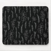 Line Art Eucalyptus Pattern Mousepad (Vorne)