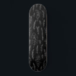 Line Art Eucalyptus Pattern Skateboard<br><div class="desc">Schwarzweißelegante Linie Art Eukalyptus Muster</div>