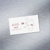 Line Art Fashion macht sich die Künstlermarkierung Magnetische Visitenkarte (Beispiel)