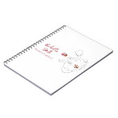 Line Art Fashion macht sich die Künstlermarkierung Notizblock (Linke Seite)