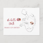 Line Art Fashion macht sich die Künstlermarkierung Postkarte (Vorderseite)