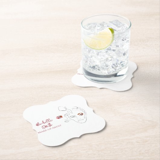 Line Art Fashion macht sich die Künstlermarkierung Untersetzer (Vor Ort)