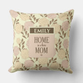 Line Art Floral Muster Mütter Tag Kissen