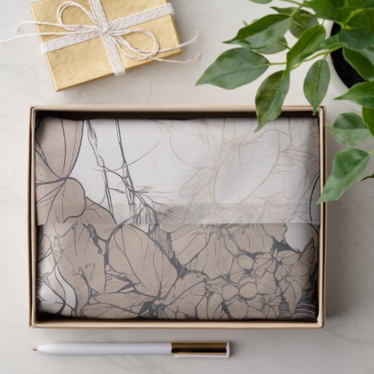 Line Art Frauen 4 Dekoupage Paper Seidenpapier (Geschenk)