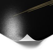 Line Art Illustration einer Ballettweibin Fotodruck (Ecke)