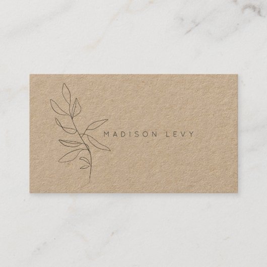 Line Art Ink Modern Native Artisan Business Appoi Terminkarte (Vorderseite)