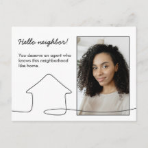Line Art Introduction Neutral Real Estate Agent