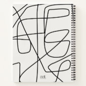 Line Art Journal Notizblock (Rückseite)