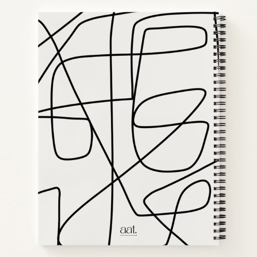 Line Art Journal Notizblock (Rückseite)