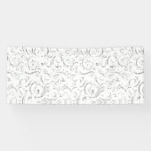 Line Art, Kangaroo, Ghost Banner (Horizontal)