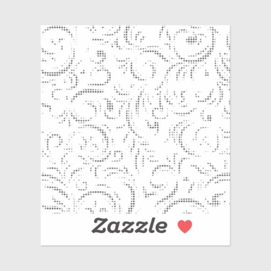 Line art, Kangaroo, Ghost Custom-Cut Vinyl Sticker (Blatt)