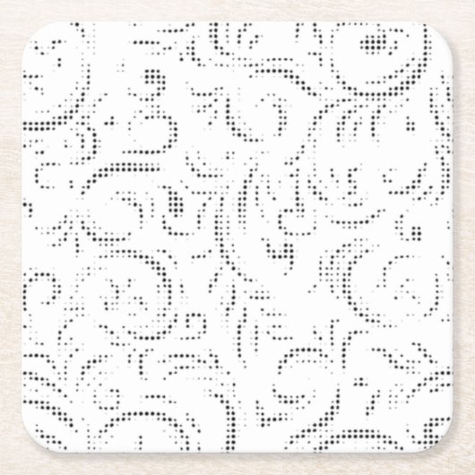 Line Art, Kangaroo, Ghost Paper Untersetzer (Vorderseite)