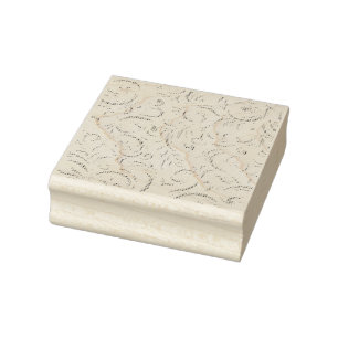 Line Art, Kangaroo, Ghost Wood Art Briefmarke Gummistempel