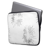 Line Art, Light Grey, Geyser Electronics Bag Laptopschutzhülle (Vorderseite Links)