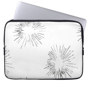 Line Art, Light Grey, Geyser Electronics Bag Laptopschutzhülle