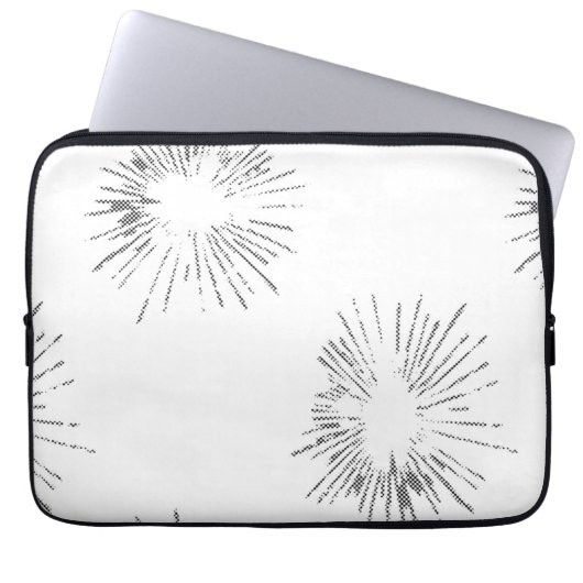Line Art, Light Grey, Geyser Electronics Bag Laptopschutzhülle (Vorderseite)