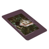 Line Art Lila Abschluss Foto Ankündigung Magnet (Rechte Seite)