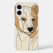 Line Art Lioness Case-Mate iPhone Hülle (Rückseite)