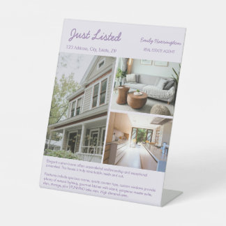 Line Art Listing Mauve Real Estate Agent Sockelschild