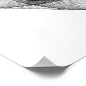 Line Art mit einer acht Symmetrie Poster (Ecke)