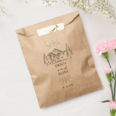 Line Art Mountains Wedding retten das Datum Bevorz Geschenktütchen (Versiegelt)