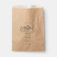 Line Art Mountains Wedding retten das Datum Bevorz